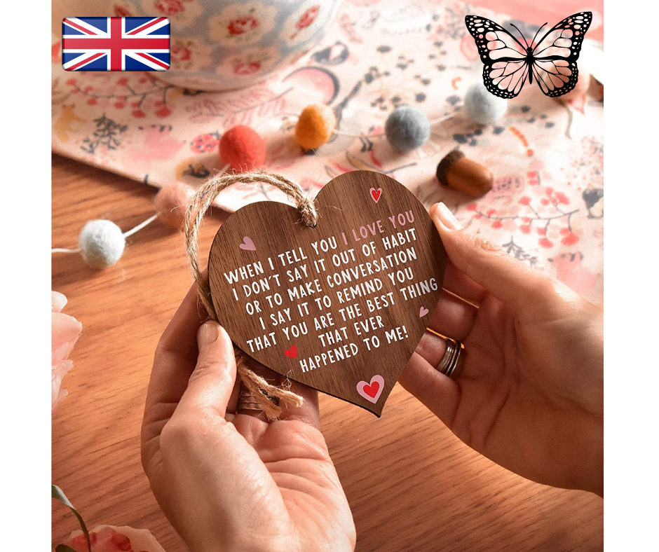 I love you plaque | Gifts | Heart for him | Wife, anniversary, mom hearts ❤