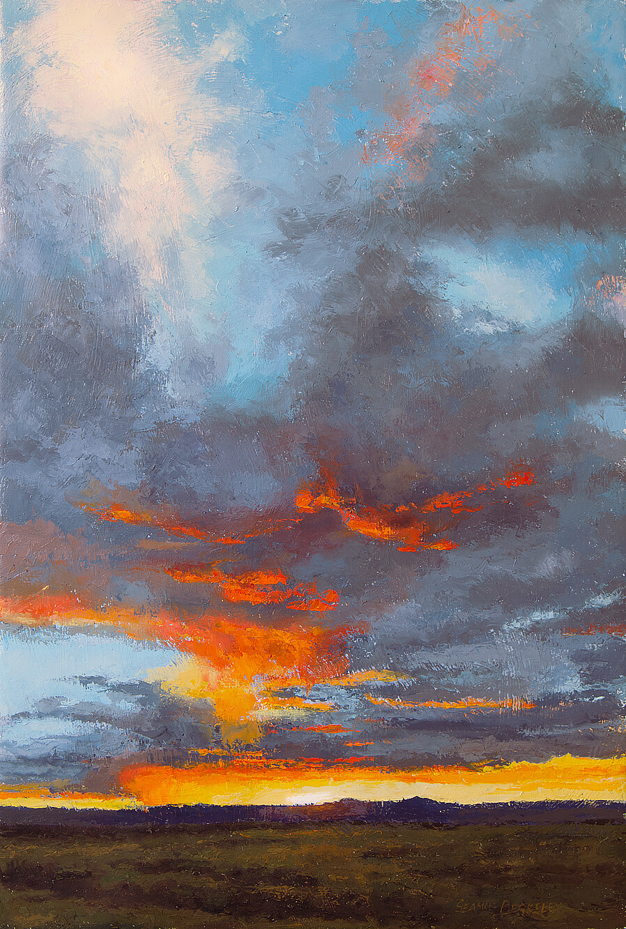 'Sun Setting on the Mesa' Painting