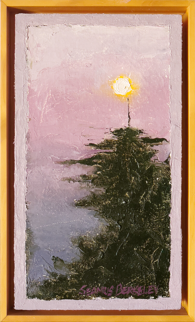 'Full Moon above Tree' Painting 'Full Moon above Tree' Painting