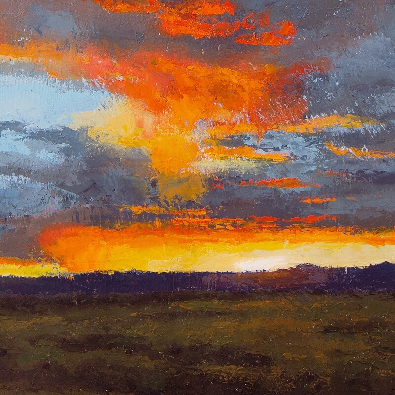 'Sun Setting on the Mesa' Giclée