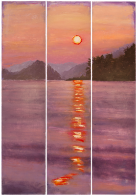 'Mekong Sunset' Painting