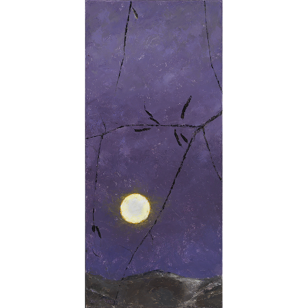 'Full Moon over Mountain, Taos' Painting