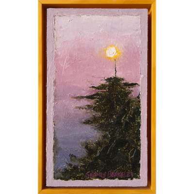 'Full Moon above Tree' Painting