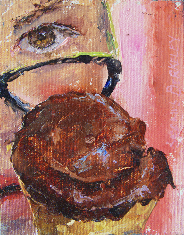 'Eyeing Chocolate Sorbet' Painting