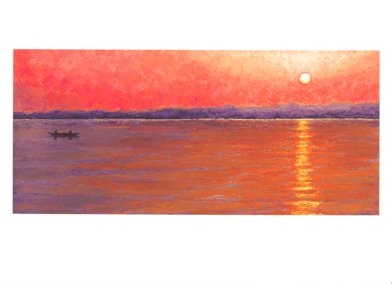 'Varanasi Sunrise' Notecard