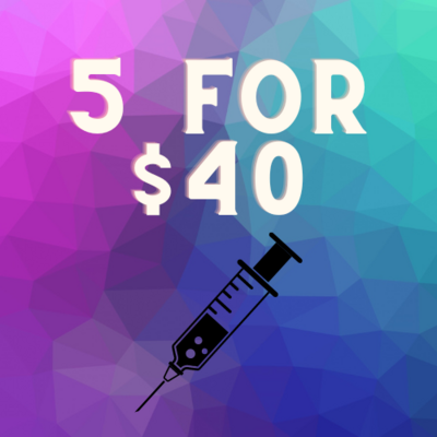 5 Syringes for $40