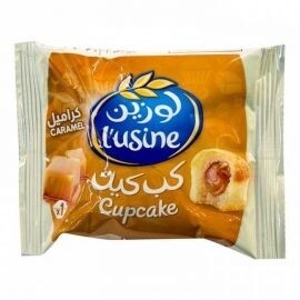 كب كيك لوزين بالكراميل