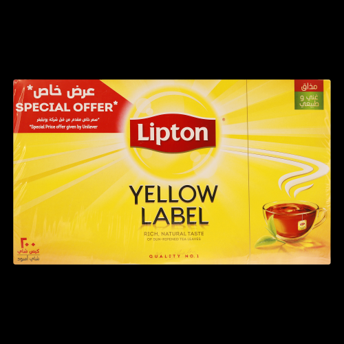 شاي ليبتون ٢٠٠ كيس