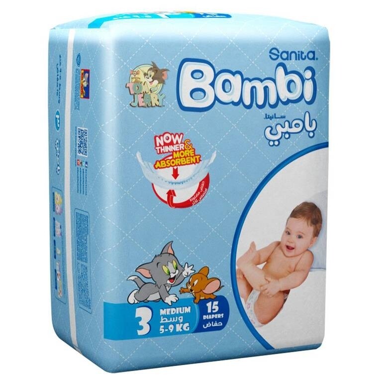 بامبي رقم ٣ _١٥ حفاض