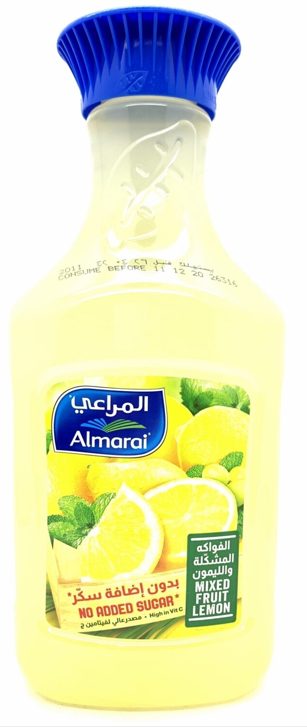 المراعي عصير الفواكه المشكلة والليمون١،٤٠٠م بدون سكر.
