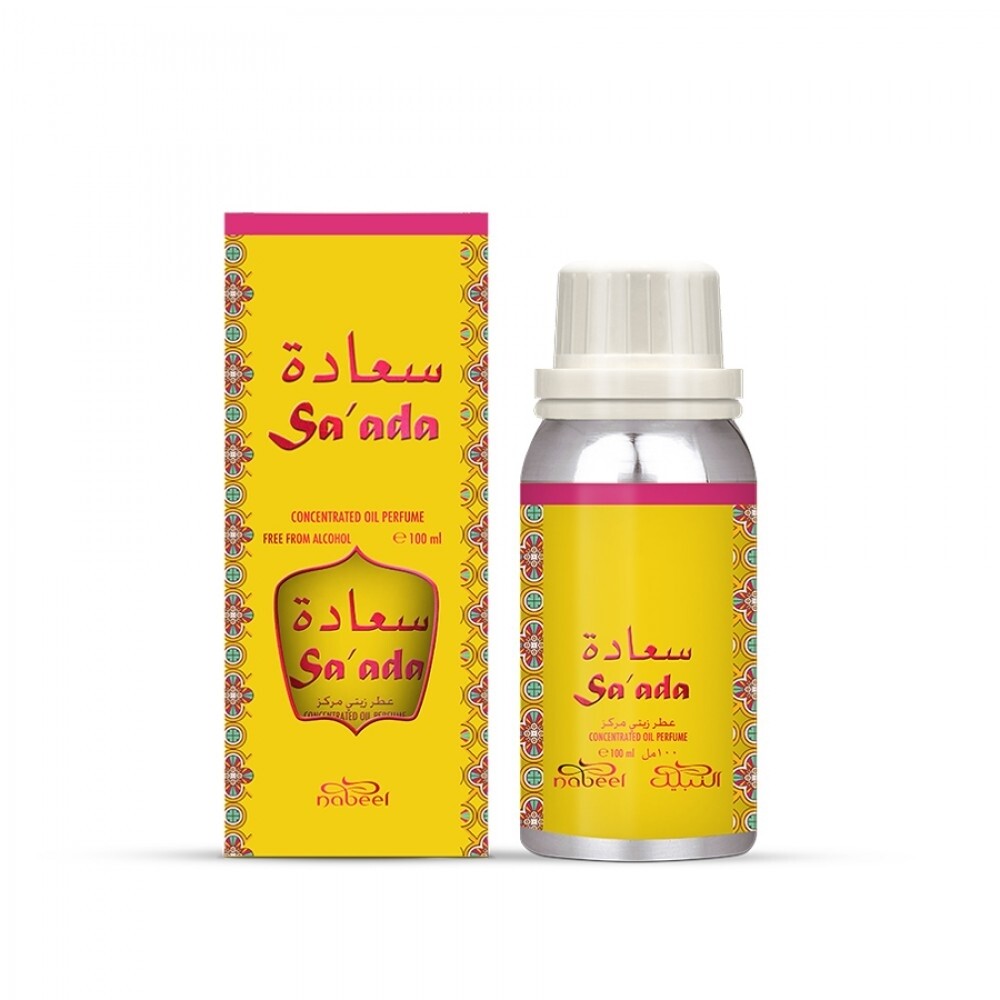 سعادة  عطر زيتي مركز خالي من الكحول ١٠٠ مل