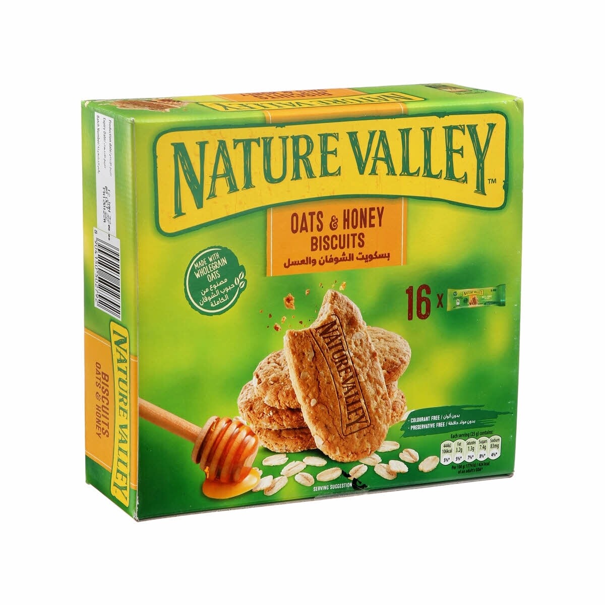 بسكوت الشوفان والعسل 16× 25 جرام NATURE VALLEY