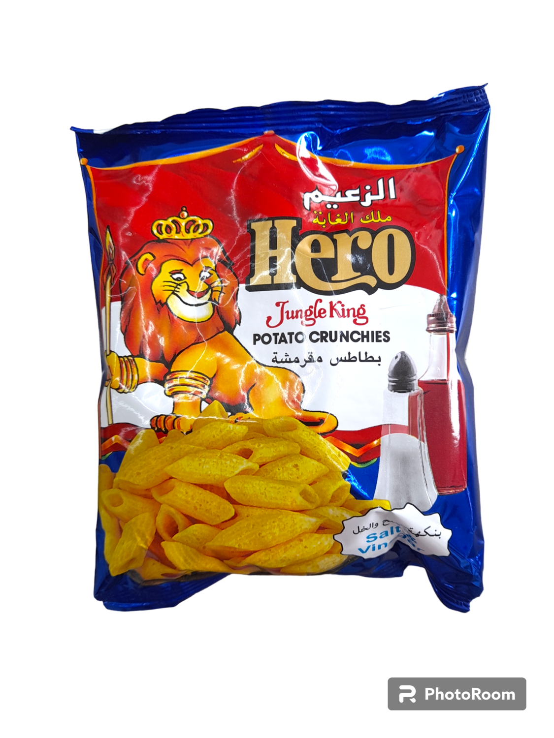 الزعيم hero بطاطس مقرمشة بنكهة الملح والخل