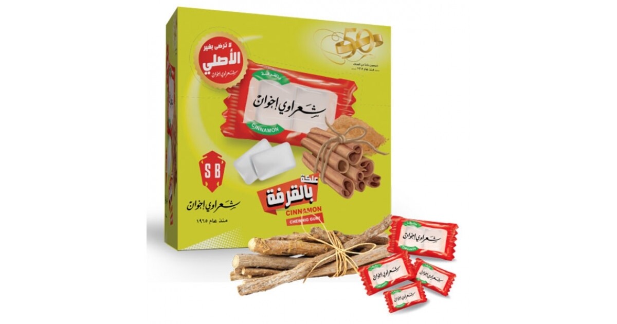 لبان شعراوي اخوان بنكهة القرفة ١٠٠ ×٢