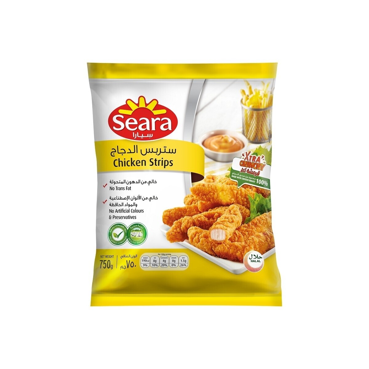 Chicken strips 750g