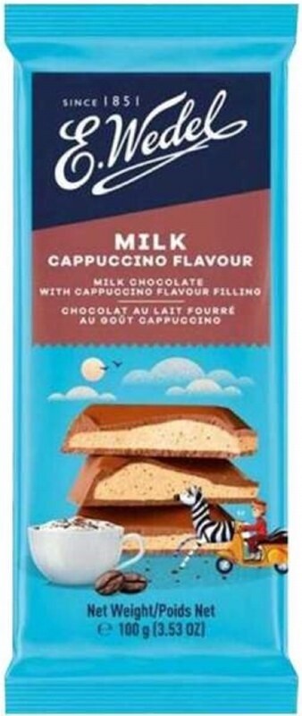 E. Wedel Milk Chocolate With Cappuccino Filling 100g