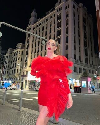 Vestido rojo de noche