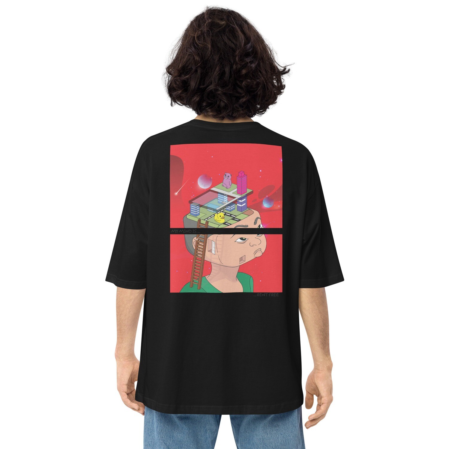 Rent free Mind oversized Tee