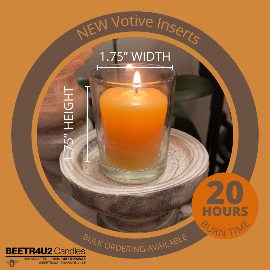 Beeswax Candle - Votive Insert