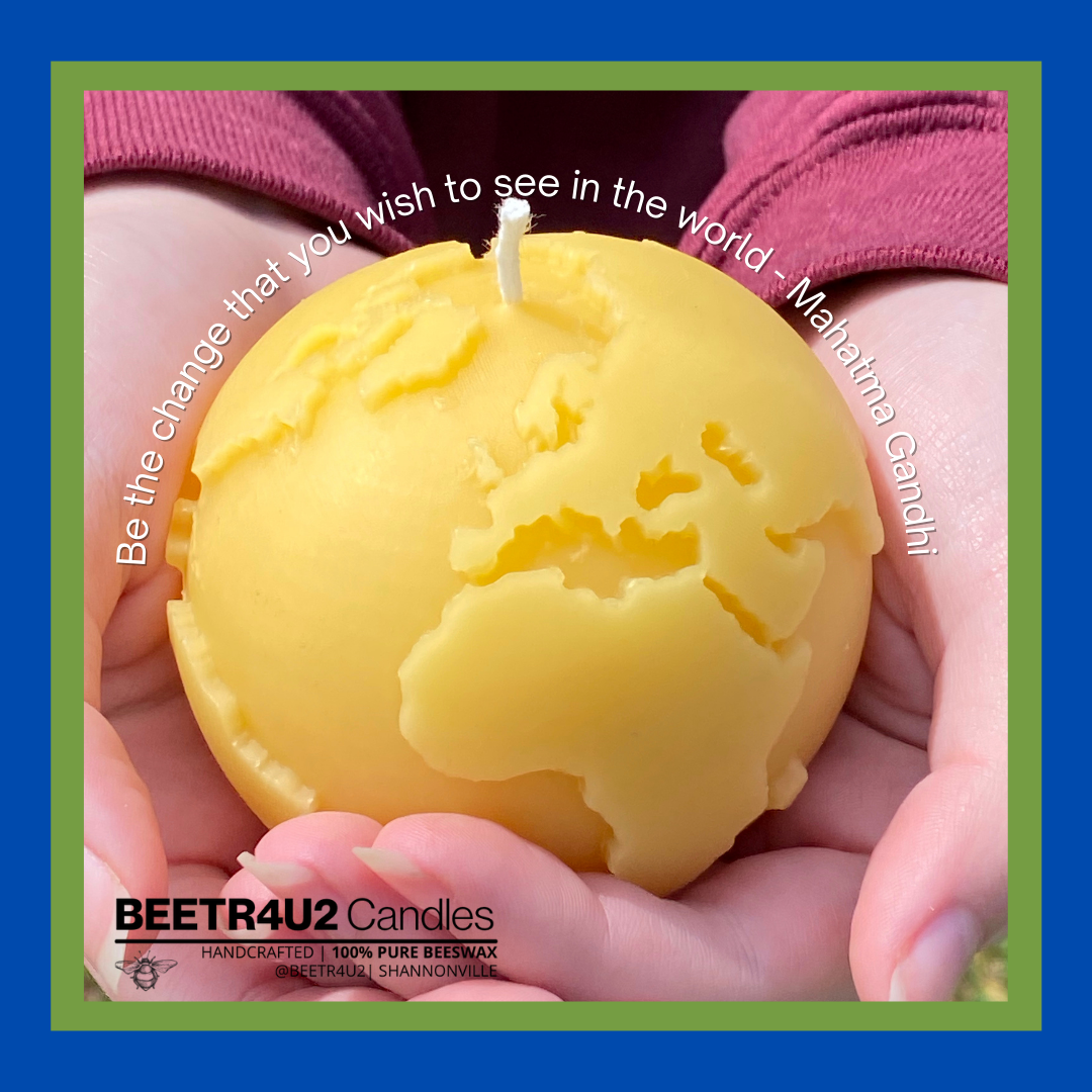 Beeswax Candle - Global Peace