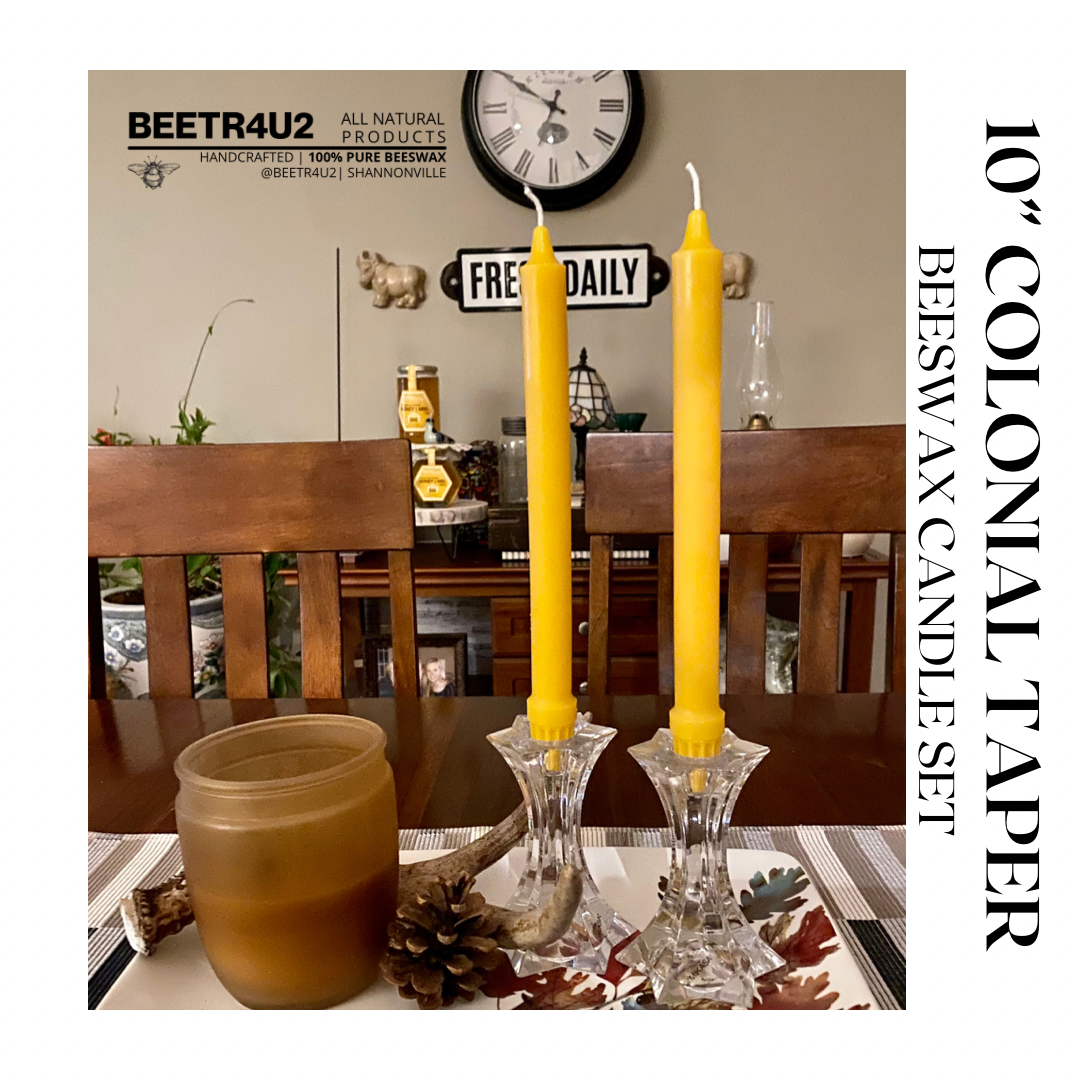 Beeswax Candle - Colonial Tapers