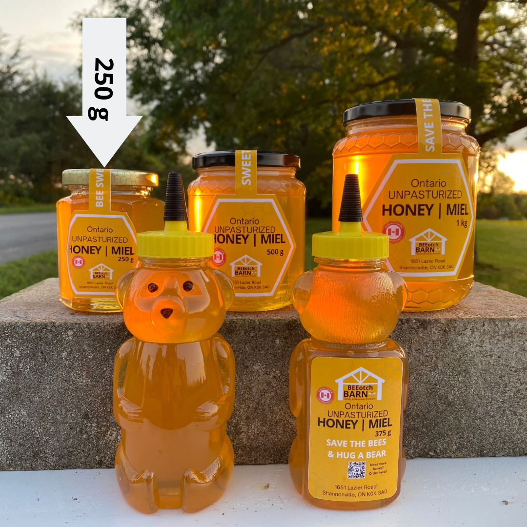 Honey, Unpasteurized (Liquid or Creamed), Size: 250 grams