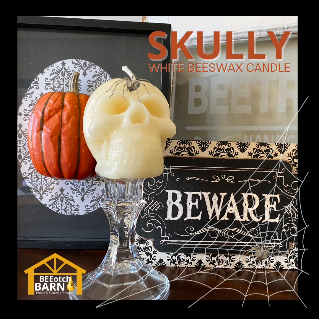 Beeswax Candle - Skull