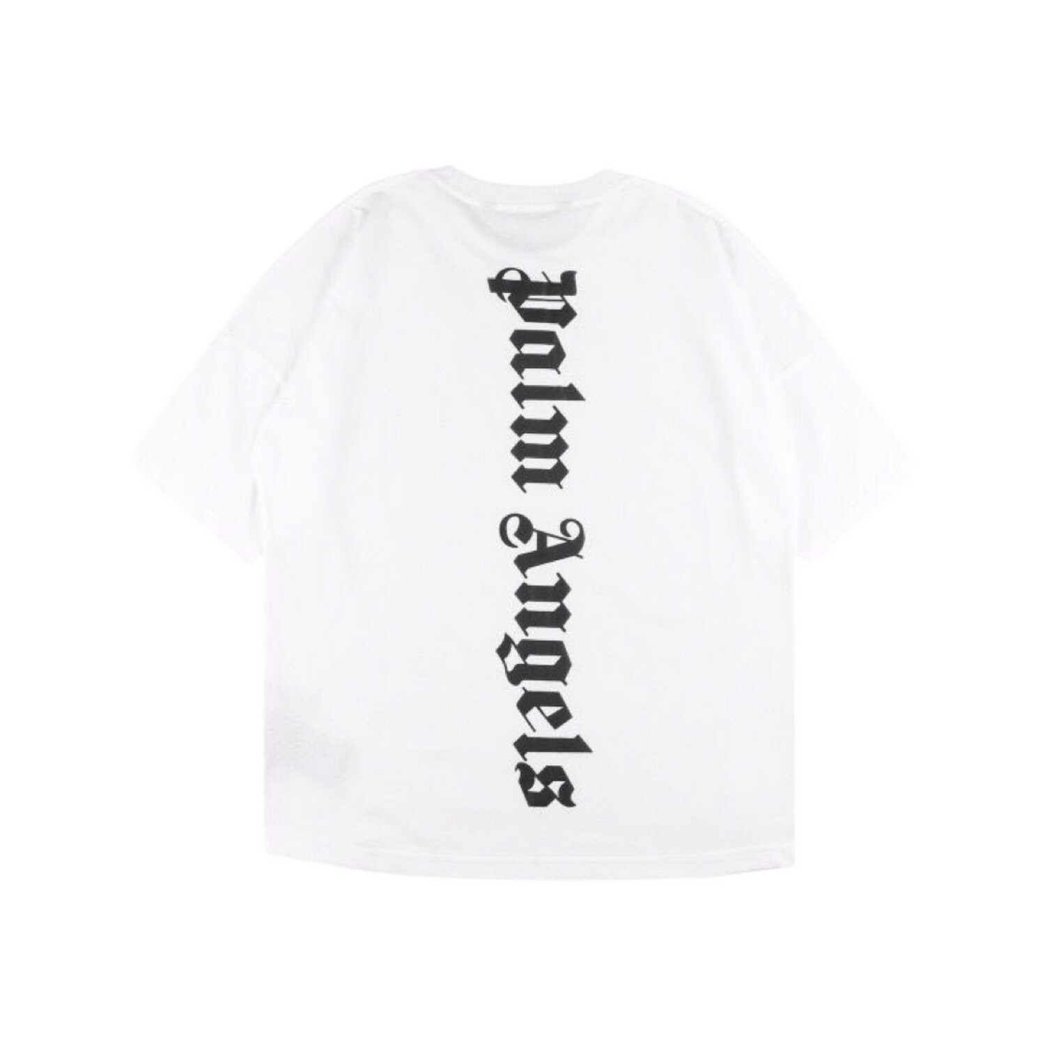 Palm Angels Vertical Black logo t-shirt white