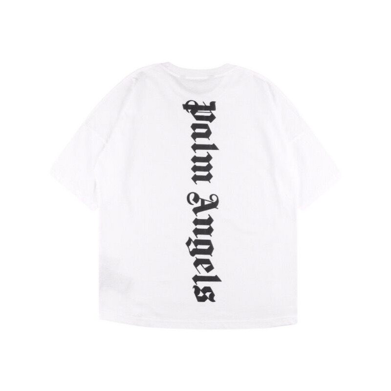 Palm Angels Vertical Black logo t-shirt white Palm Angels Vertical Black logo t-shirt white