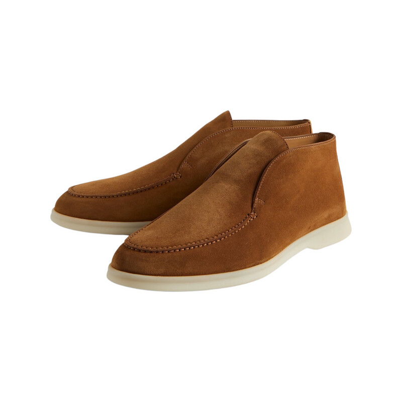 Loro Piana Bottines Open Walk  Suède