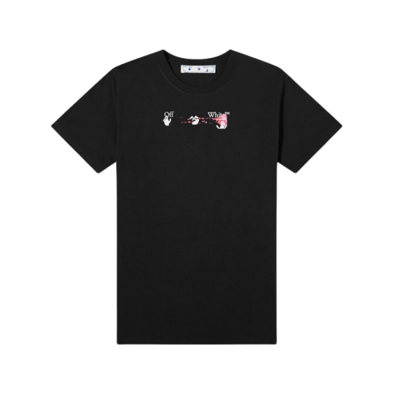 OFF-WHITE SLIM ACRYLIC ARROW TEE BLACK