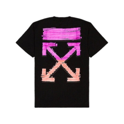 OFF-WHITE ARROW MARKER PRINT SLIM JERSEY T-SHIRT 