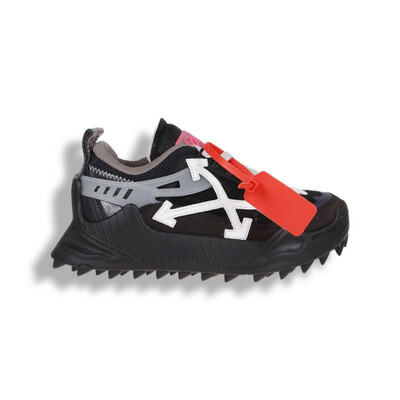 Off-White Odsy 1000 Suede; Mesh and Rubber Black