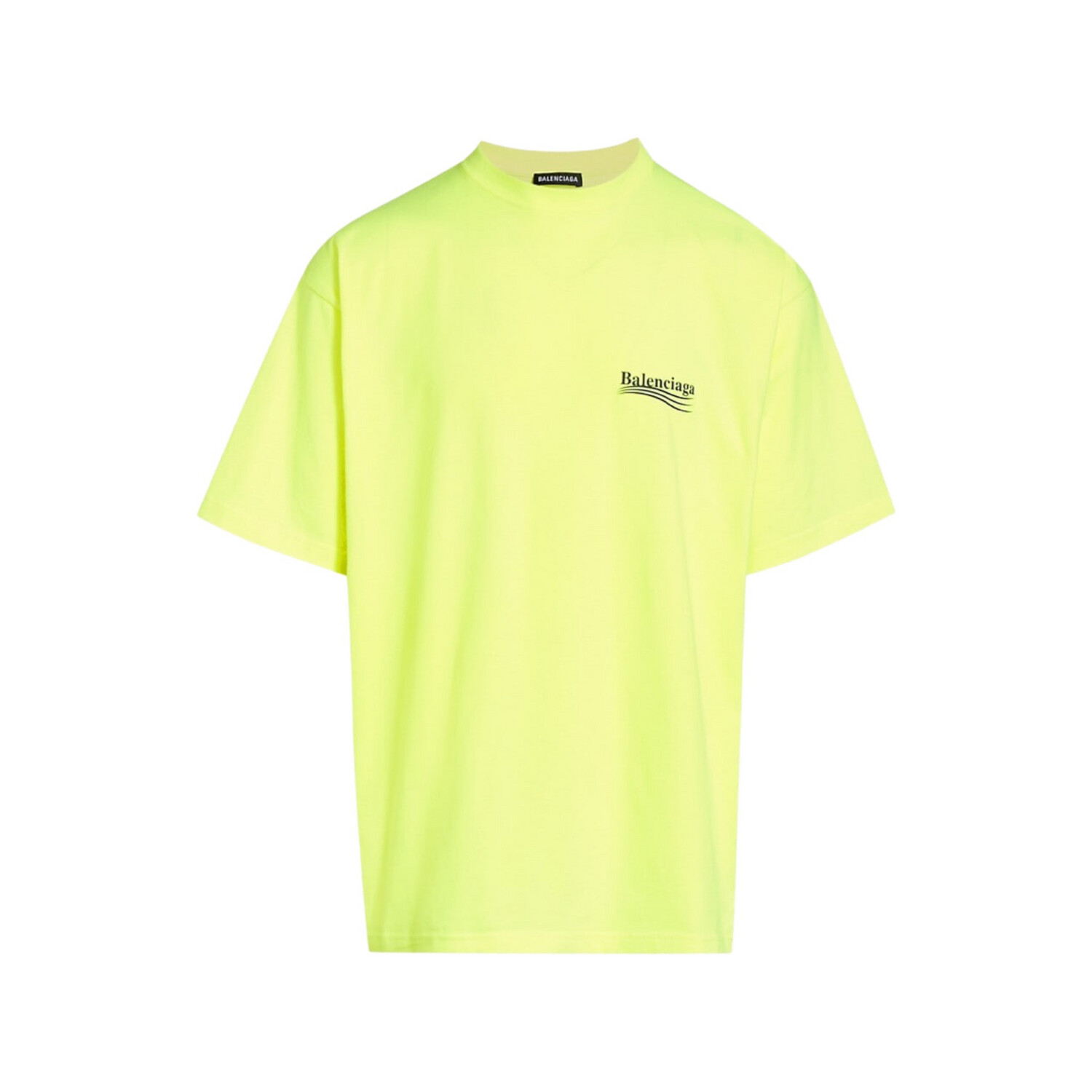 BALENCIAGA Political Campaign T-Shirt
 Fluor Green