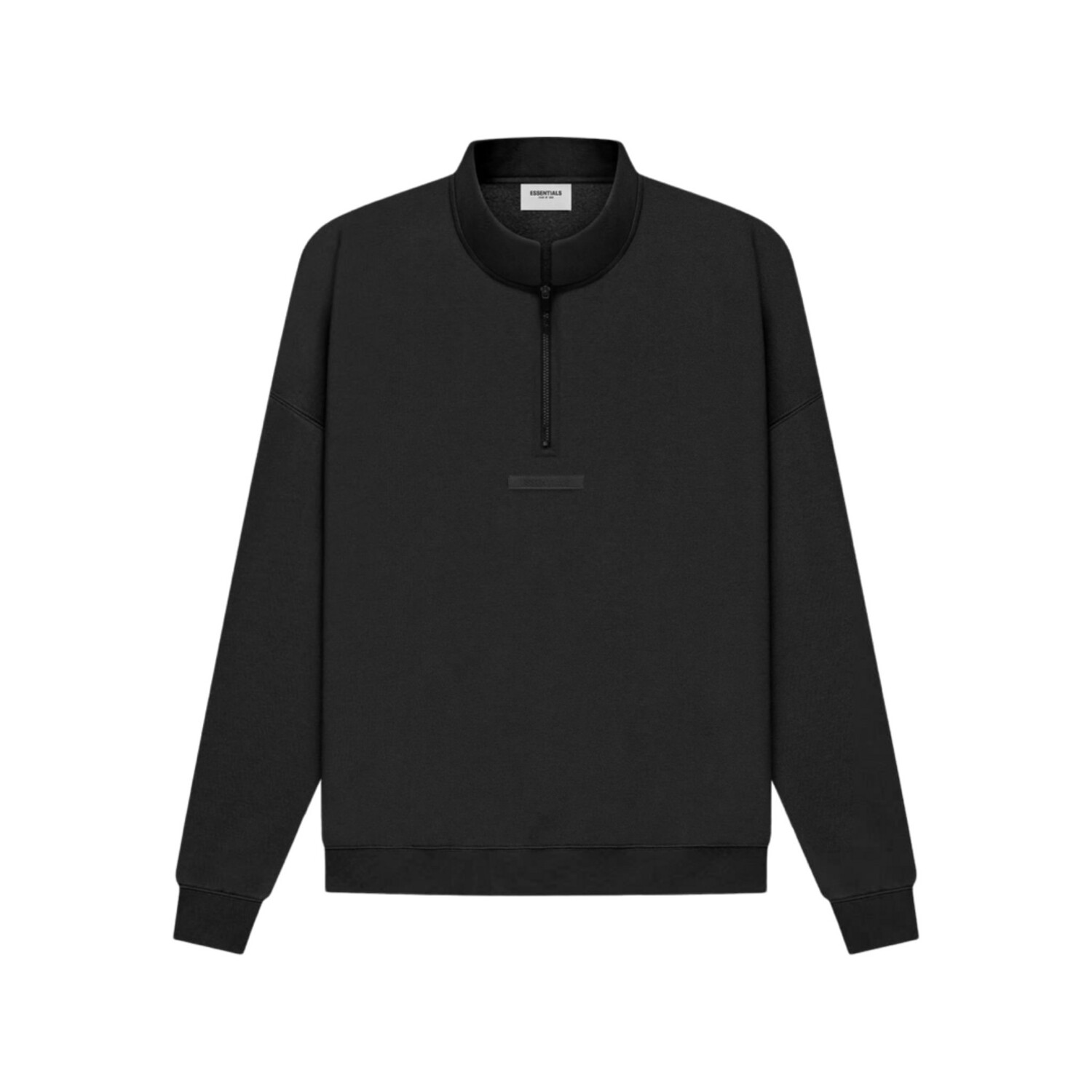 FOG ESSENTIALS MOCK NECK HALF ZIP SWEAT STRETCH LIMO 