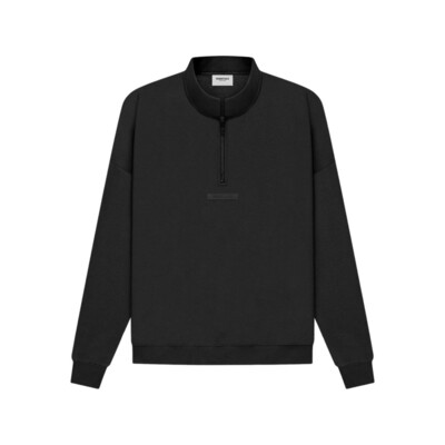 FOG ESSENTIALS MOCK NECK HALF ZIP SWEAT STRETCH LIMO 