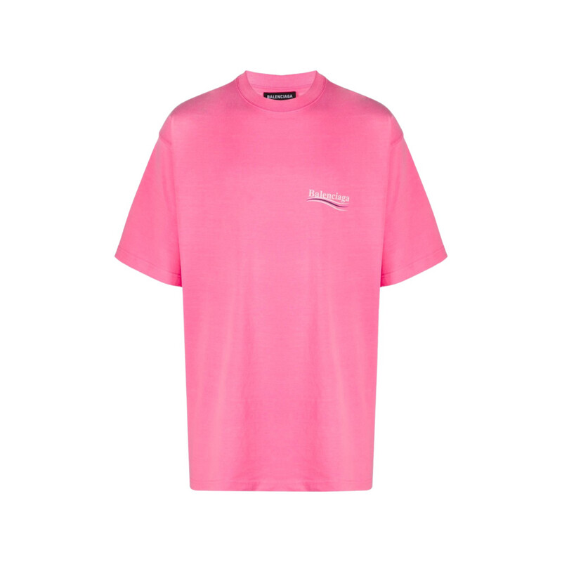 BALENCIAGA Political Campaign T-Shirt Pink BALENCIAGA Political Campaign T-Shirt Pink