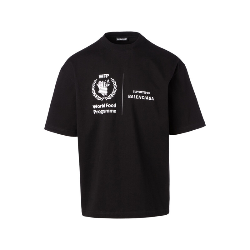 Balenciaga World Food Programme T-shirt Black Balenciaga World Food Programme T-shirt Black
