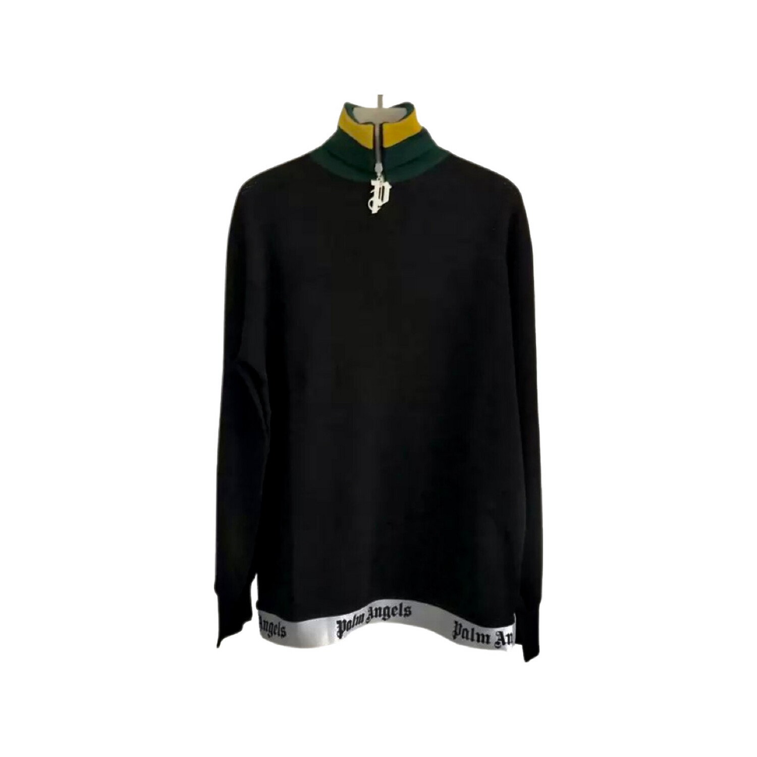 Palm Angels Cotton Zip Turtleneck 
