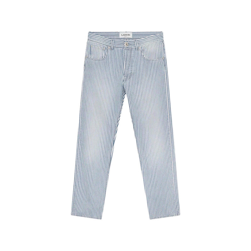 Lanvin Indigo Striped Jeans Lanvin Indigo Striped Jeans