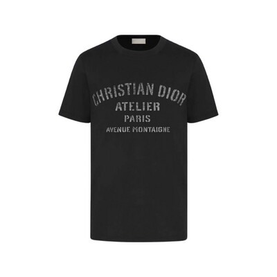 DIOR Camiseta preta `Christian Dior Atelier`