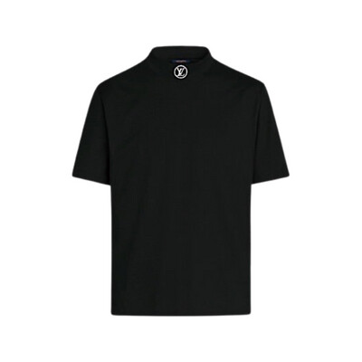 Louis Vuitton Logo LV on Neck T-shirt Black