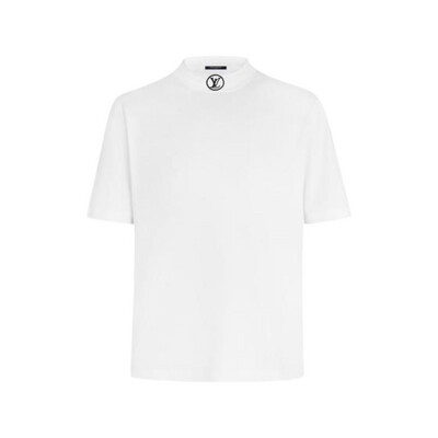 Louis Vuitton Logo LV on Neck T-shirt White