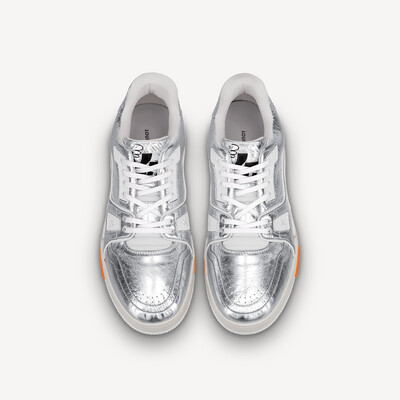LOUIS VUITTON LV Trainer Sneaker Metallic Silver