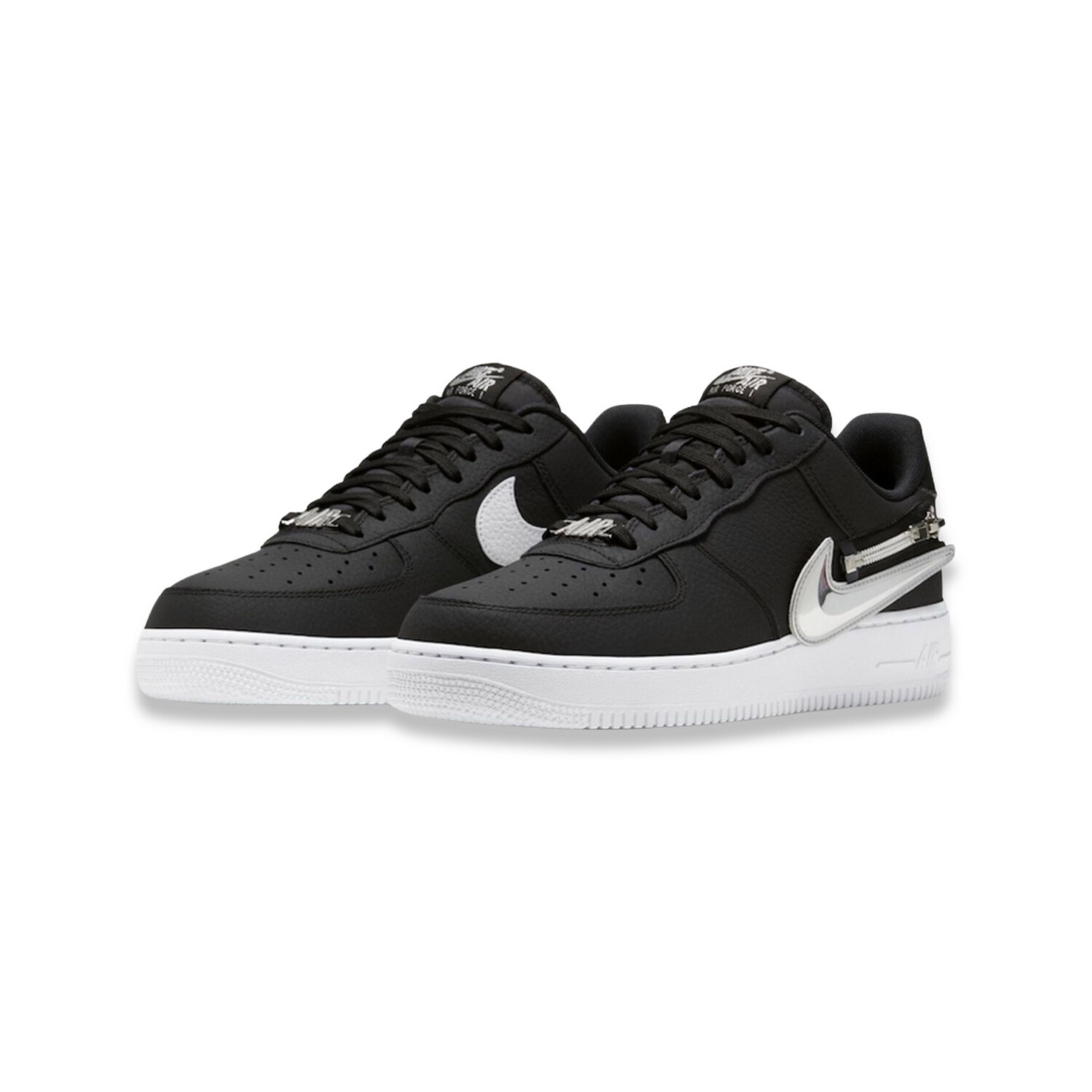 Nike Air Force 1 Black 07 Premium Zip Swoosh Pack