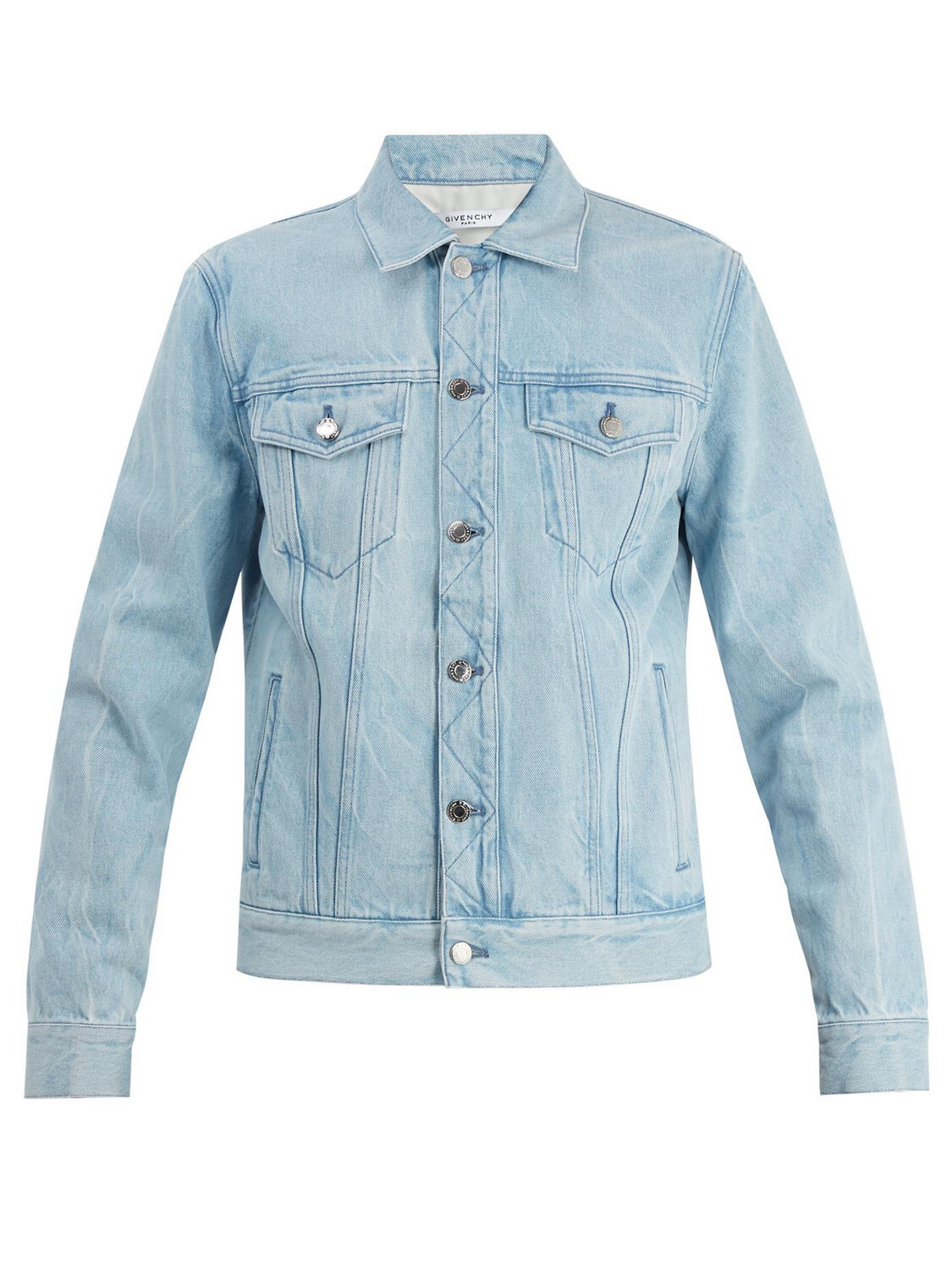 Givenchy Logo-Print Denim Jacket In