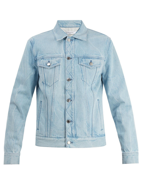 Givenchy Logo-Print Denim Jacket In
