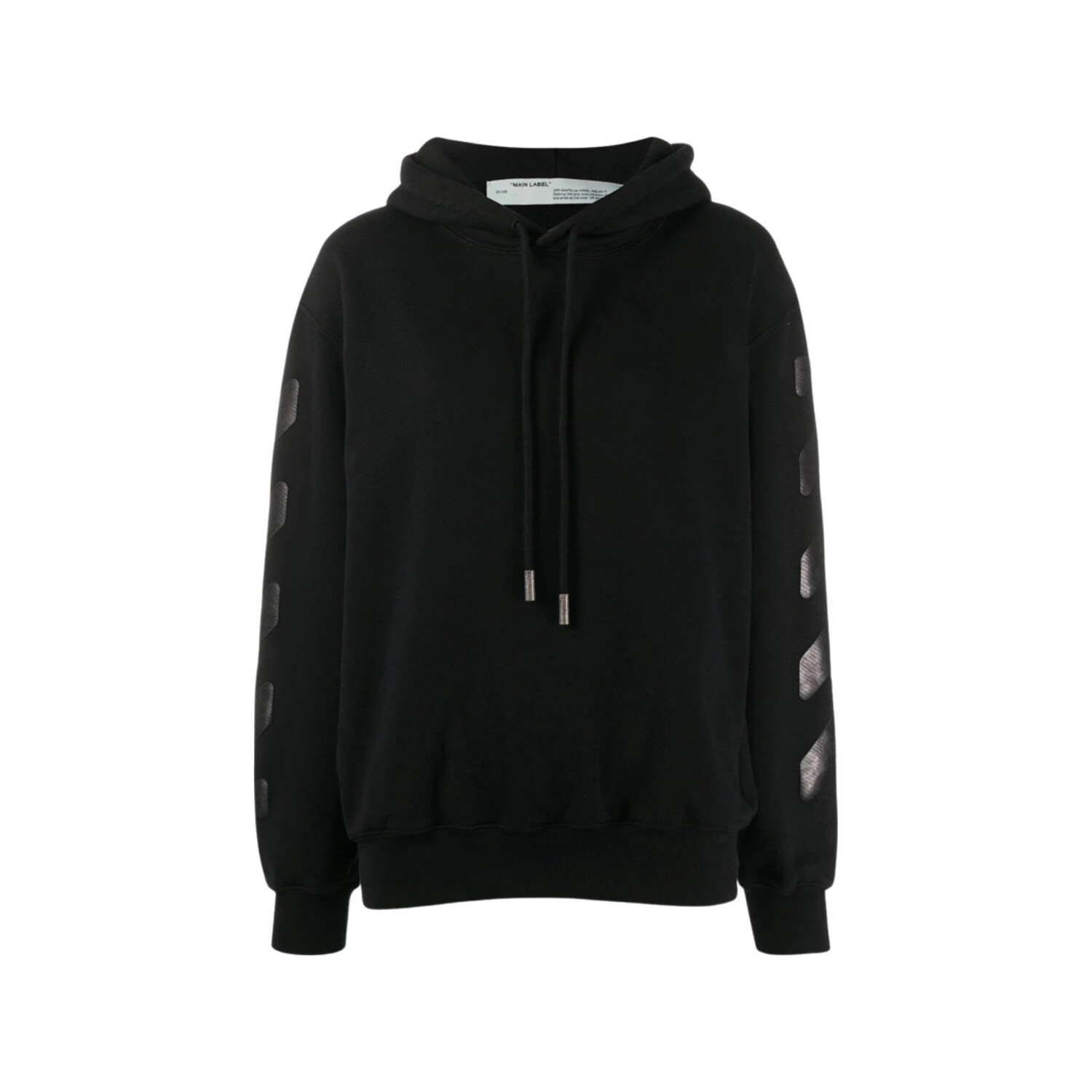 Off-white Triple Black Velvet Hoodie 