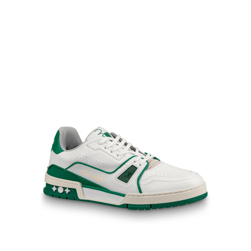 LOUIS VUITTON LV TRAINER SNEAKER in Green LOUIS VUITTON LV TRAINER SNEAKER in Green