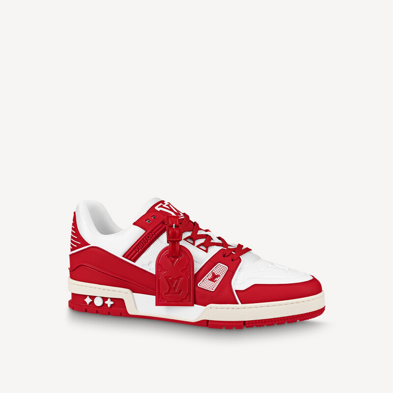 LOUIS VUITTON LV TRAINER SNEAKER in Red LOUIS VUITTON LV TRAINER SNEAKER in Red